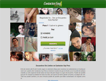 Tablet Screenshot of contactosgayperu.com